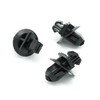 VVO Fasteners- Black Plastic Side Body Moulding Strip Trim Clips