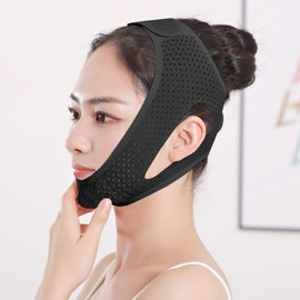 Anti Snoring Chin Strap, Breathable Chin Strap, Anti Snoring Chin Strap, Adjustable Snoring Stopper, Anti Snoring Chin Strap, Anti-Snoring Band, Mouth Closing Chin Strap (Black)