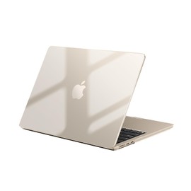EooCoo Case Compatible with MacBook Air M4 M3 M2 13 Inch 2025 2024 2022 (A3240 A3113 A2681) with Touch ID, Ultra Thin Hard Case Protective Snap Case Transparent Cover for Mac 13.6 - Crystal Light