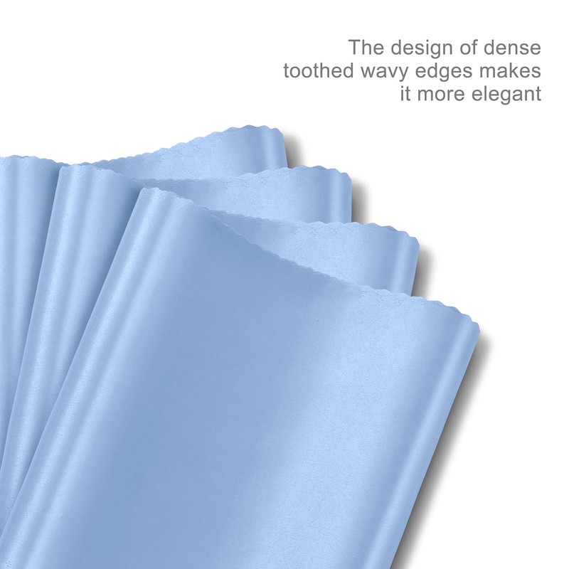 Aormenzy 4 Pcs Baby Blue Satin Table Runners 12 x