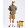 Pudolla Men's Hiking Cargo Shorts 9" Lightweight Stretch Travel Work