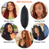 8 Packungen vorgetrennte, federnde Afro-Twist-Haarverlängerungen für Damen, natürliches schwarzes Marley-gedrehtes