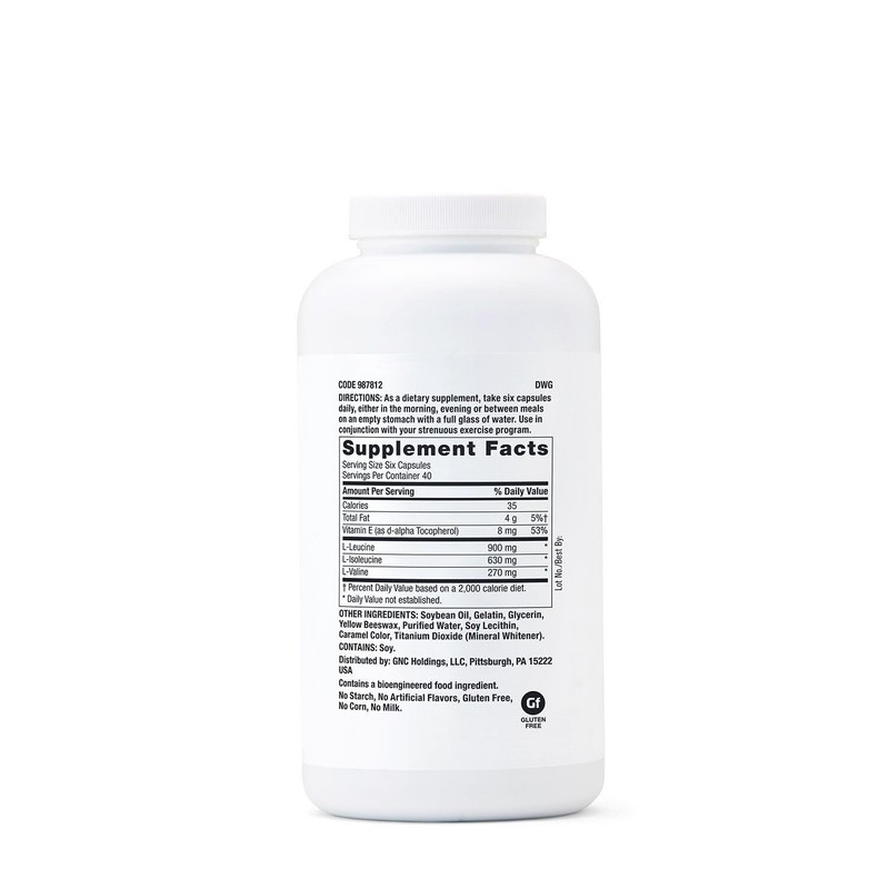 GNC Pro Performance BCAA 1.8g, 3rd Party Tested Supplement for