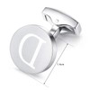 Honey Bear Letters Initials Letter Cuff Links Mens Stainless Steel