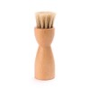 Burgol Original crucible brush, application brush, 100% horsehair (light horsehair),
