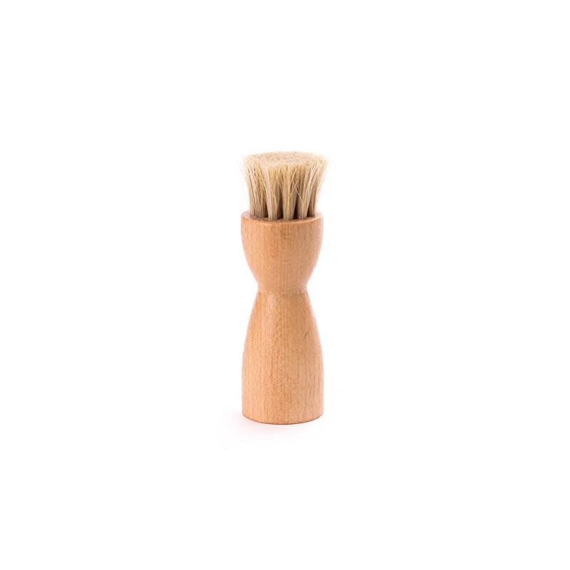 Burgol Original crucible brush, application brush, 100% horsehair (light horsehair),