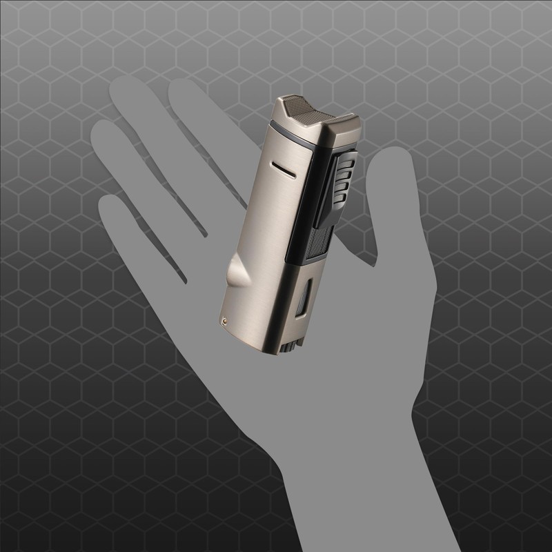 Visol Colonel Triple Flame Torch Lighter (Shipped Without Butane)