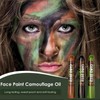 3 Color Camo Face Paint,Camo Face Paint Stick Set,3 Colors