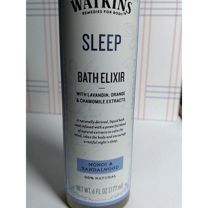 J.R. WATKINS BATH ELIXIR (monoi & sandalwood) 6 FL OZ