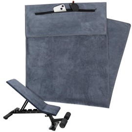 taonganui Fitness Handtuch mit Reißverschluss Tasche, 120x50cm Saugfähiges Sporthandtuch Mikrofaser, Anti-Rutsch Schnelltrocknend Sport Handtuch Fitnessstudio, Gym Handtuch für Yoga, Sport, Outdoor