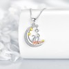 Fox Necklace for Women Sterling Silver Fox Jewellery Animal Pendant
