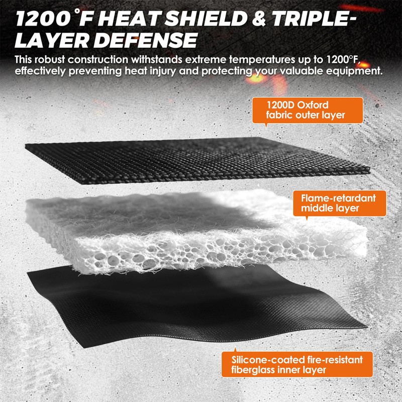 Dizetion 6 Inch Suppressor Cover - 1200°F Heat Resistant, Detachable