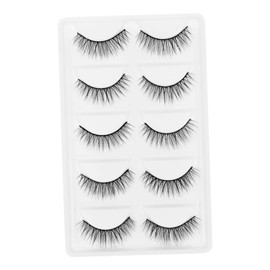 Baluue 10pairs Handmade Cross False Eyelashes Natural Look Thick Volume Lashes for Daily Wear Parties and Special Occasions Comfortable Easy to Apply Eyelash