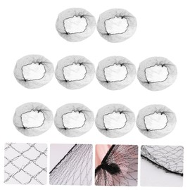 Baluue 400pcs Black Invisible Nylon Hair Nets Stretchable Elastic Mesh for Securely Tying Hair for Dancers Brides and Everyday Use Lightweight and Breathable Design