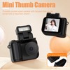 Digital Mini Thumb Camera with Flash Light, 1080P Retro with