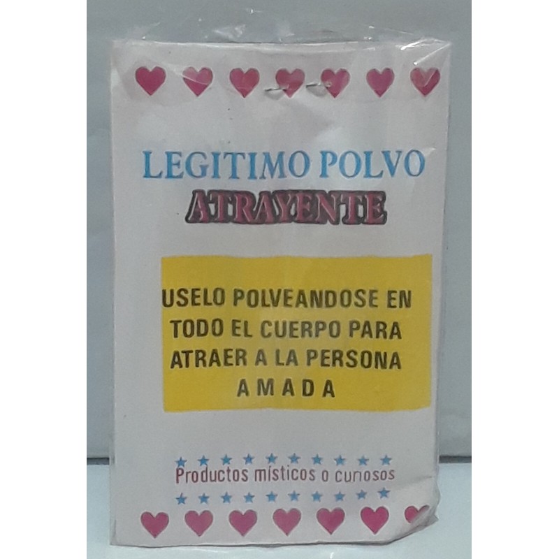 Legitimo Polvo ATRAYENTE, Para Atraer Amor/Suerte/Di