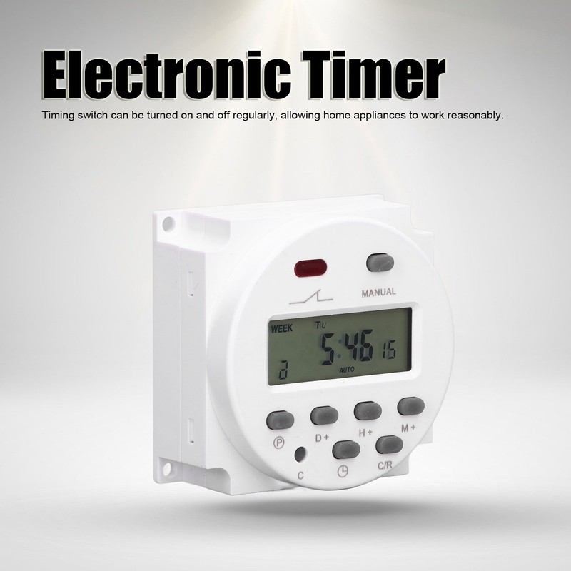Electronic Timer Programmable LCD Digital Time Control Relay Switch 16