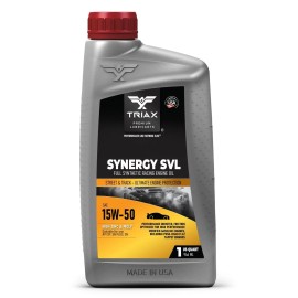 TRIAX Synergy SVL 15W-50 Racing Grade Full Synthetic Engine Oil (1 Quart)