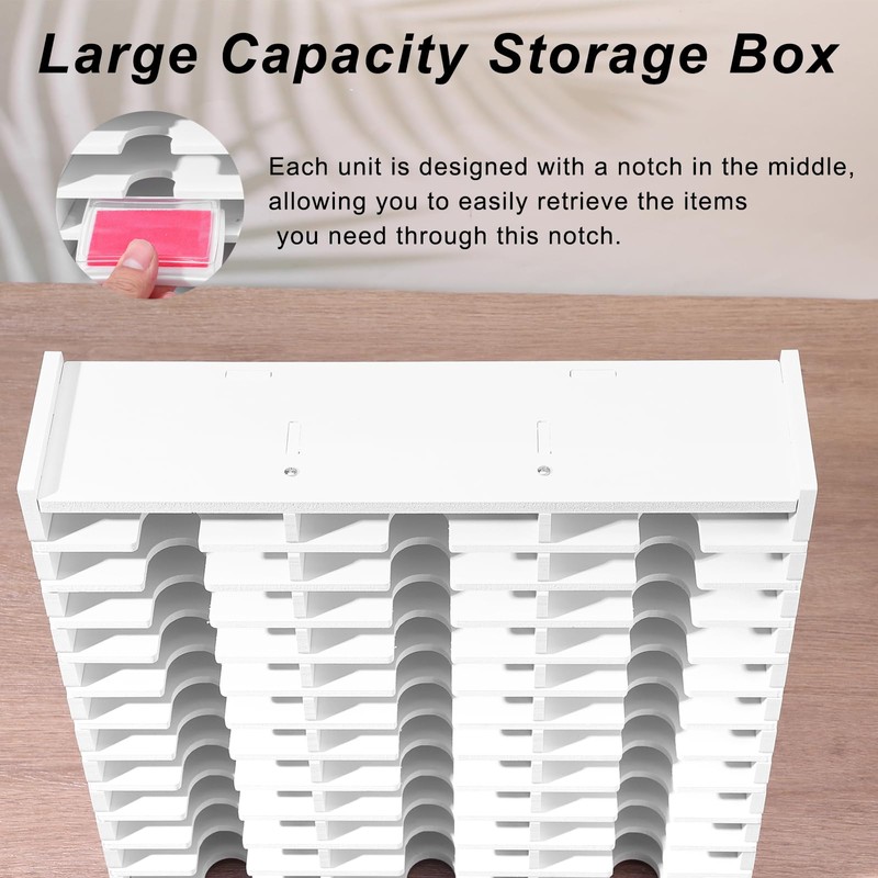 36 Slots Ink Pad Printing Storage Box Large Capacity Items