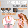 USB Rechargeable Personal Alarm Keychain for Women Protection – Safety