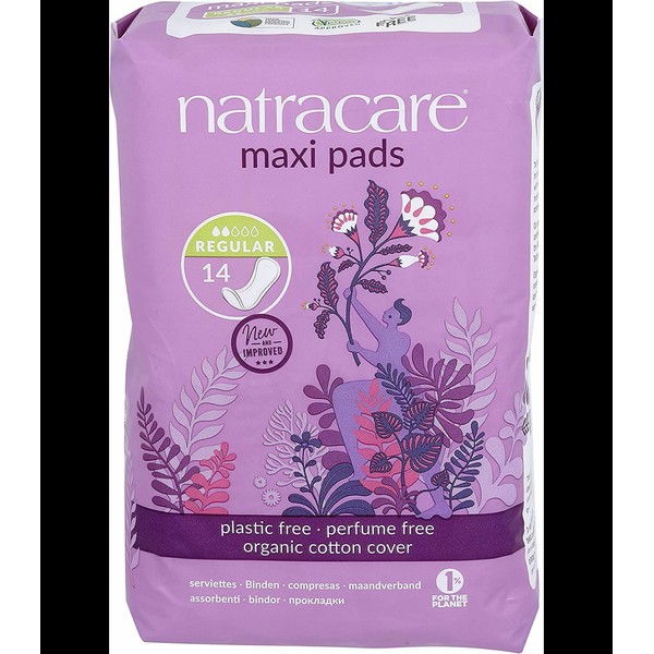 Natracare Maxi Pad Regular 14 ct