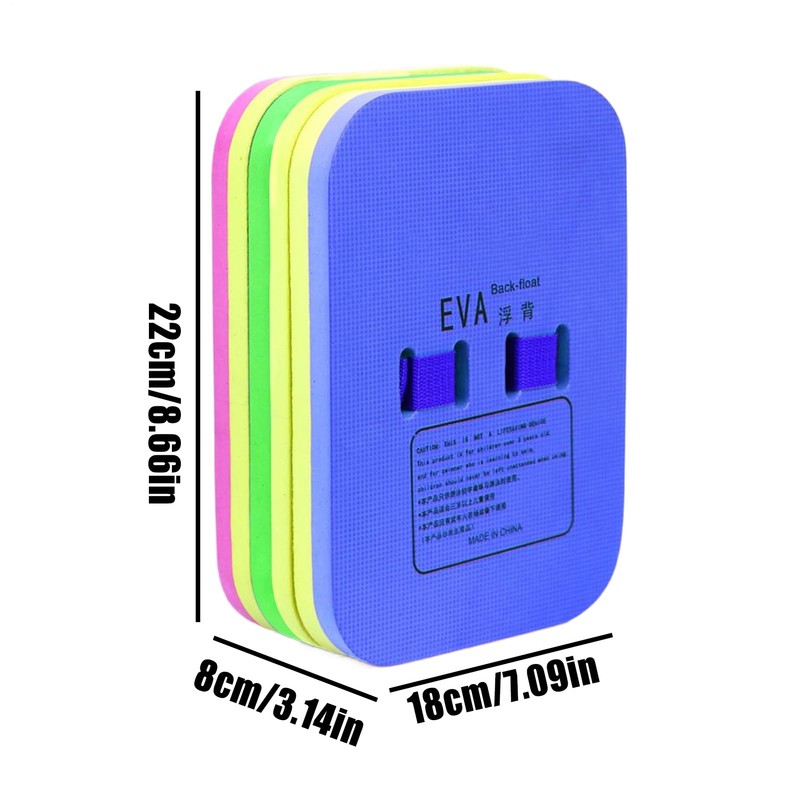 Swim Board - Back Floating Swimming Training Board - Adjustable