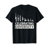 Celebrate Diversity Funny Weapon Shirt for Men T-Shirt, black