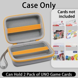Aenllosi Hard Case Compatible with UNO Card Game, Case for Game Card Game for the Family, White (Bag Only)