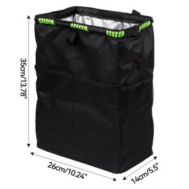 XUKEY Car Waterproof Trash Can Litter Bin Garbage Bag Waste Storage Organizer Pocket