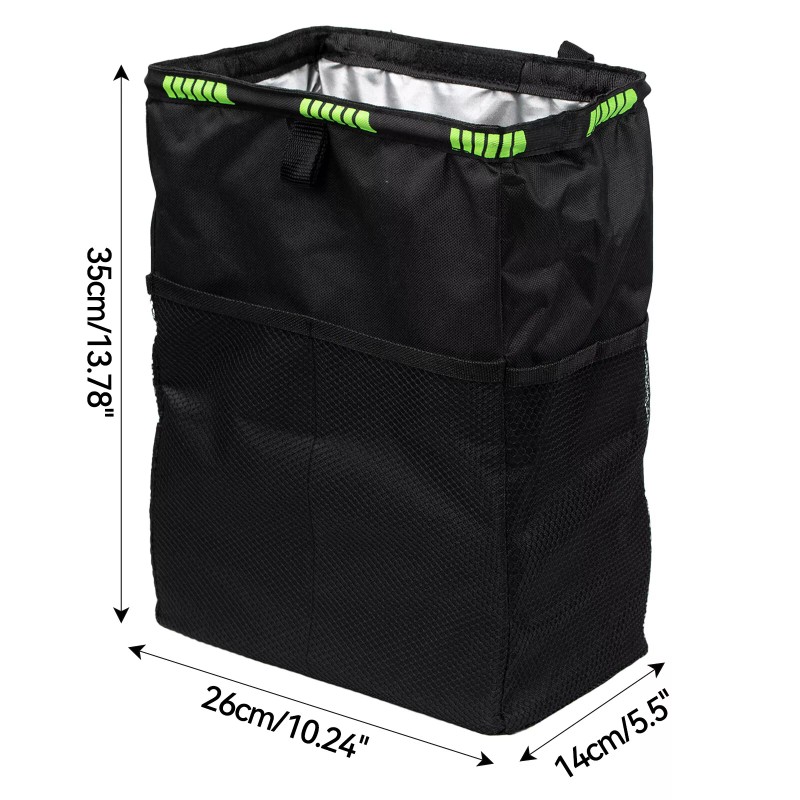 XUKEY Car Waterproof Trash Can Litter Bin Garbage Bag Waste