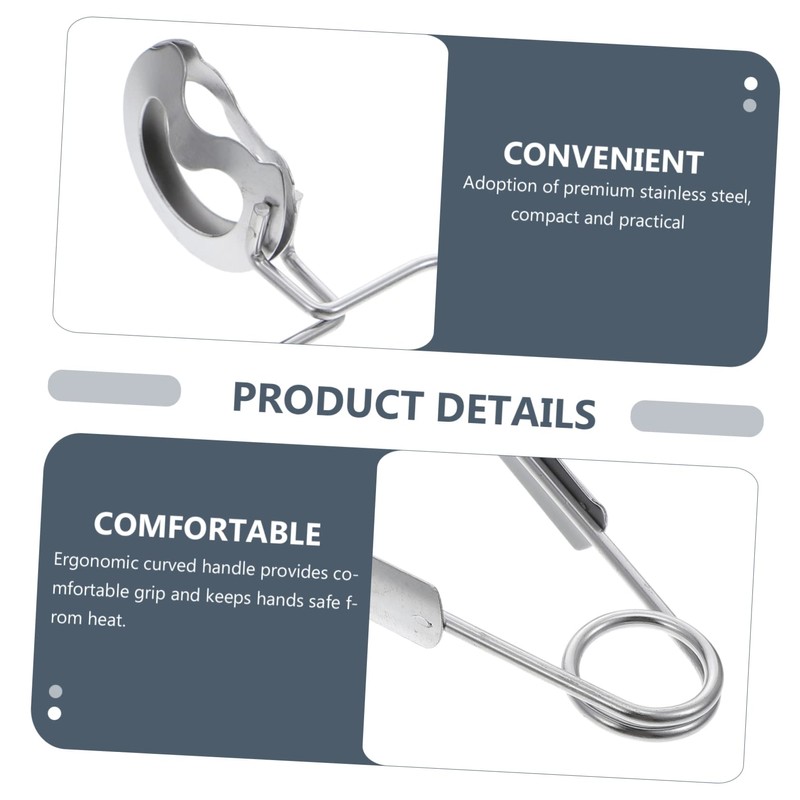 FELTECHELECTR 2-Piece Set of Stainless Steel Snail and Seafood Serving