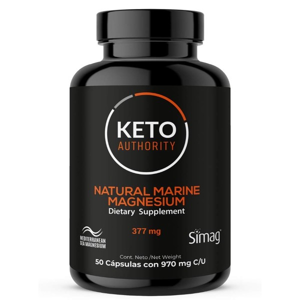 Magnesio Marino Natural Keto Authority, extraído del mar mediterráneo, 50