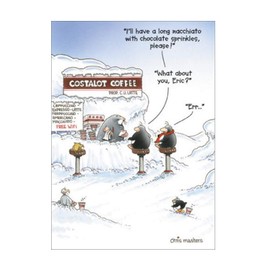Greeting Card (PH3117) Humour Birthday - Free Wiffy - Eric the Penguin
