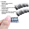 Melearch Magnetic Eyelashes, 6 Pair Reusable False Lashes, 3D Natural