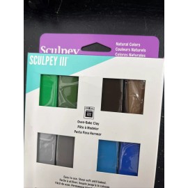 Polyform Sculpey III Polymer Clay Multipack 1oz 12/Pkg-Natural Colors