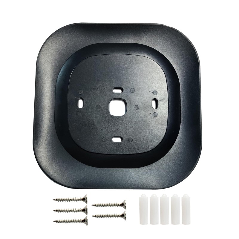 CAMGJORT Black Thermostat Decorative Wall Plate Bracket Compatible with New