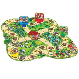 Orchard Toys Three Little Pigs Game, Fun Board Game for Children Age 3-6, Family Game Toy