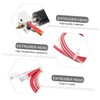 Healeved 1set Printer Extruder Parts Full Pass-Through Hotend Kit for