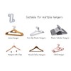 MIXNEX 6 Pack White Clothes Hanger Connector Hooks, Skirt Hangers,