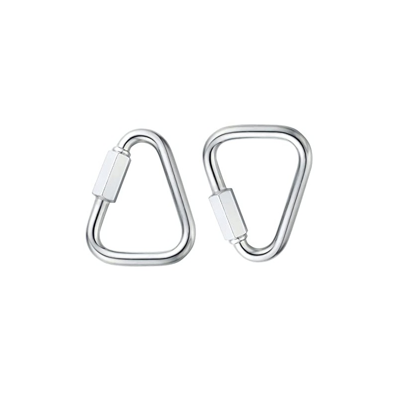 Delta Quick Link Triangle Locking Carabiner 3/8" M10 10MM 2PCS