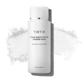 TIRTIR  Hydro Boost Enzyme Powder Wash 75 g  limpiador facial en polvo limpieza profunda, exfoliación suave con enzimas, arroz y probióticos para...  