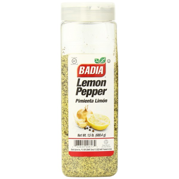 Badia Lemon Pepper, 1.5 Pound (Pack of 6)