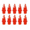 sourcing map 6Pcs Spiral Cone Nozzles, 1/4" Male PP Plastic