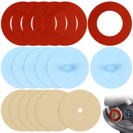 18 Pcs Half and Full Face Respirator Mask Replacement Parts Compatible with 6000 Series Inhalation Port Gasket 6895 and Inhalation Valve 6893 and Valve Replacement 6889, Each 6 Pcs