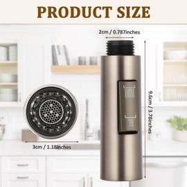 Shower Head Kitchen Tap, Replacement Tap with 2 Modes Adjustable, Hand Shower Water Saver for Tap, Pull-Out Dish Rinser Replacement Head for Shower Kitchen Bathroom Attachment