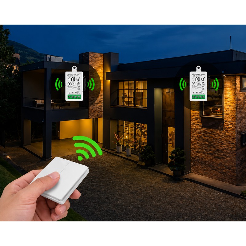 Self-Powered Wireless Light Switch Kit for Home Lighting – Battery-Free