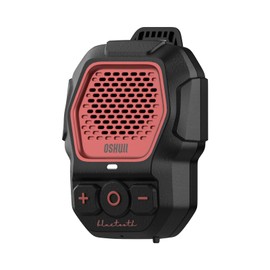 Wearable Bluetooth Speaker - Clip-On Wireless Portable Speaker, IP56 Water-Resistant, Built-in Mic for Hands-Free Calls - Ultra-Lightweight, Free-Standing Design with 4X Stronger Clip