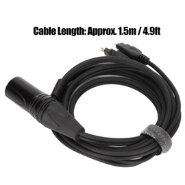 Headphone Audio Upgrade Cable, 4 Pin XLR Male Cord Replacement, for , for HD650 HD600 HD580 HD660S HD58X HD565 HD545 HD535 HD6XX