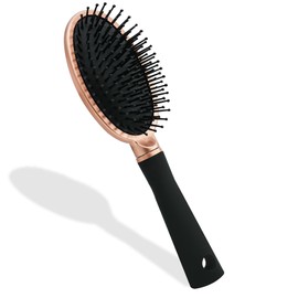 Elodyunhc Haarbürste ohne ziepen, Haarbürste oval, Allround Bürste Haare für das tägliche Haarstyling - Lange Feine Dicke, Lockige Haare, Haarbürsten für Männer & Frauen - Schwarz