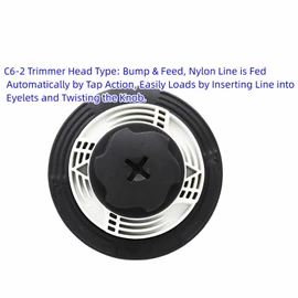 KIAPIEBIO (2-Pack) C6-2 Easy Load Trimmer Head Fit for Stihl FS38 FS40 FS40C FS45 FS46 FS50 FS50C FSA60R FSA86R FSE60 FSE71 FSE81 Replaces 4006 710 2126